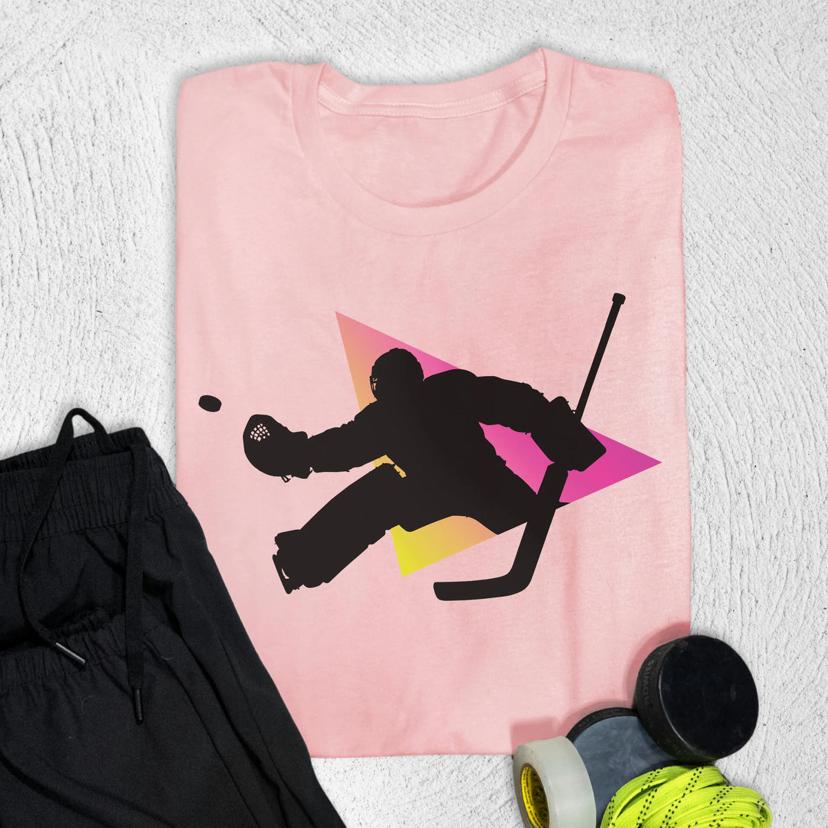 Goalie Triangle T-Shirt Pink / S T-Shirt