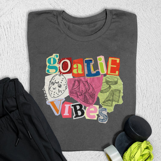 Goalie Vibes T-Shirt Asphalt / S T-Shirt