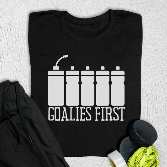 Goalies First T-Shirt Black / S T-Shirt