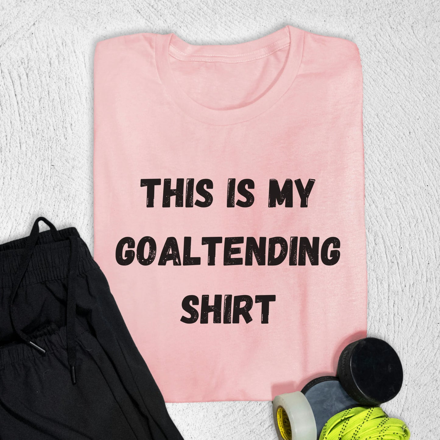 Goaltending Shirt T-Shirt Pink / S T-Shirt