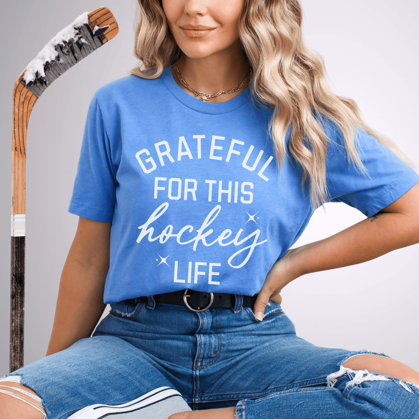 Grateful T-Shirt Heather Columbia Blue / S T-Shirt