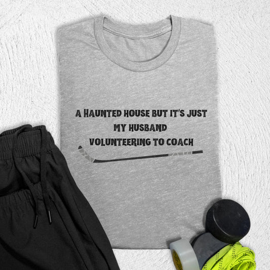 Haunted House Husband T-Shirt S / Athletic Heather T-Shirt