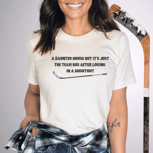 Haunted House with a Shootout T-Shirt Natural / S T-Shirt