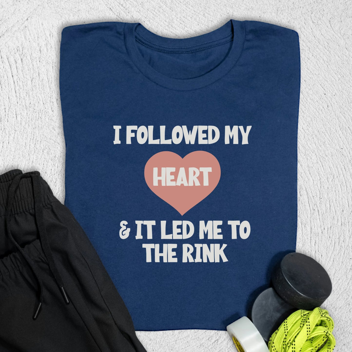 Heart T-Shirt S / Navy T-Shirt