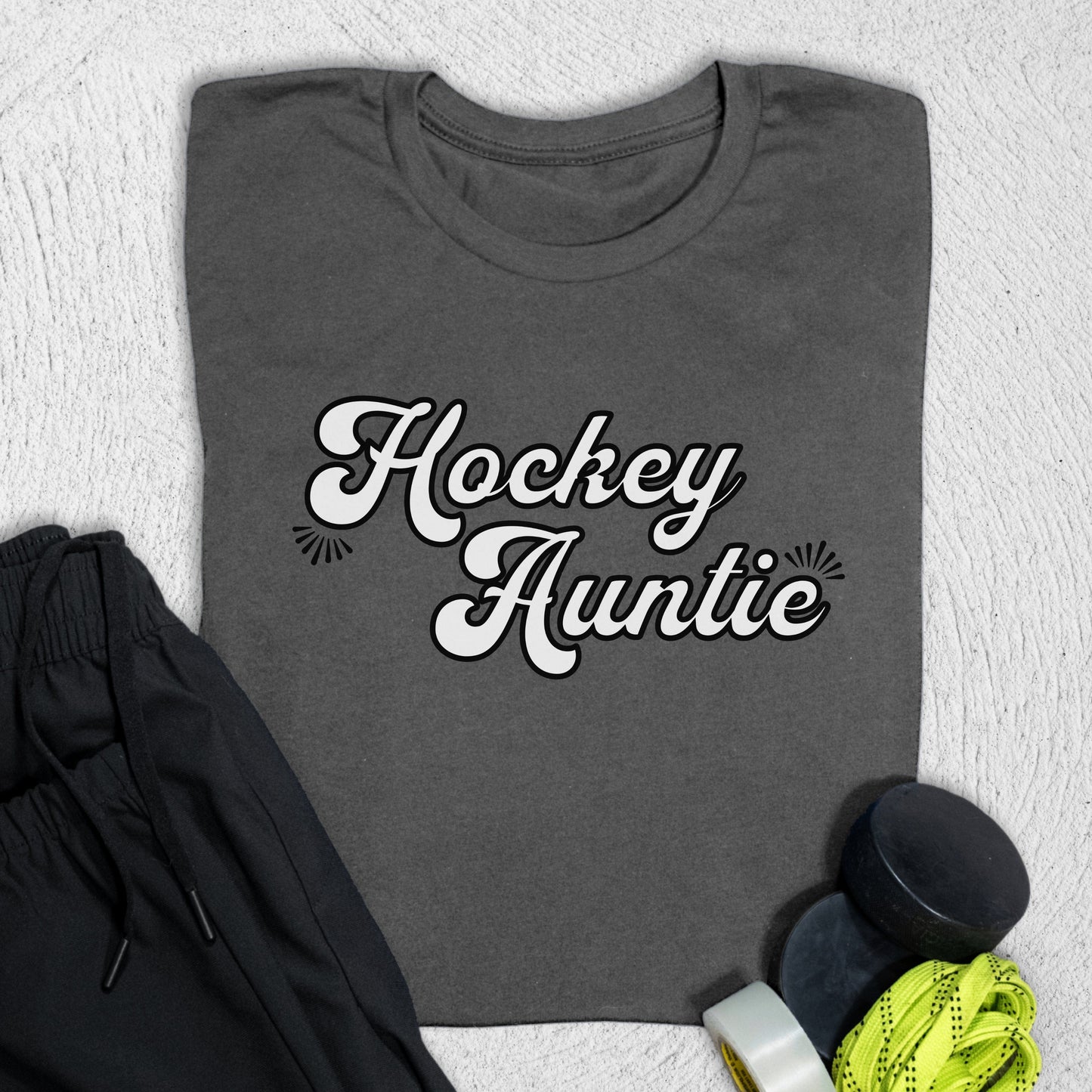 Hockey Auntie T-Shirt Asphalt / S T-Shirt