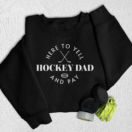 Hockey Dad Sweatshirt Black / M Sweatshirt