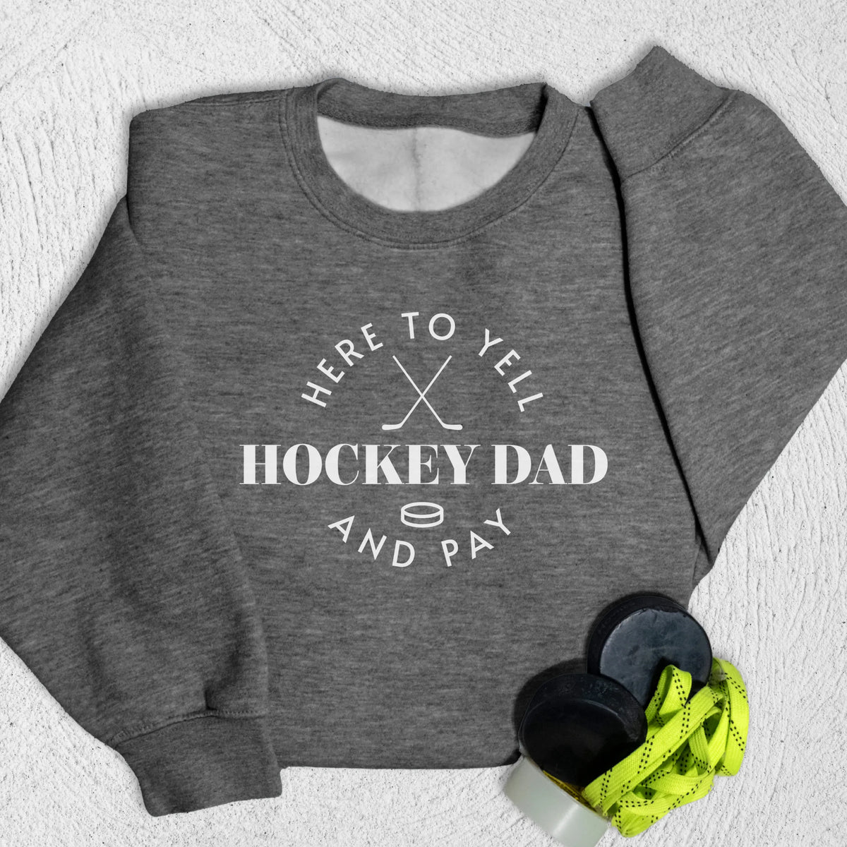 Hockey Dad Sweatshirt Charcoal Heather / M Sweatshirt