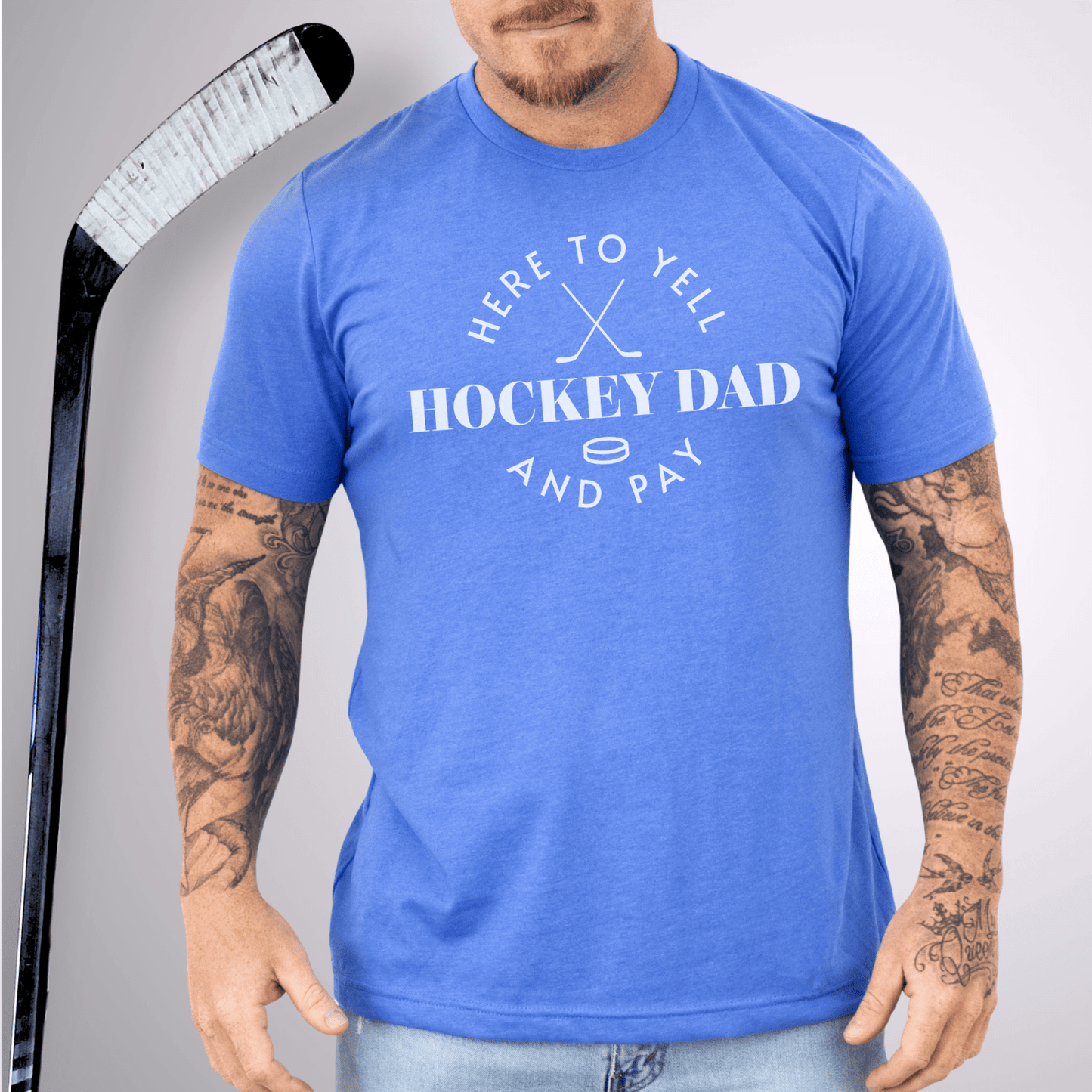 Hockey Dad T-Shirt Heather Columbia Blue / S T-Shirt
