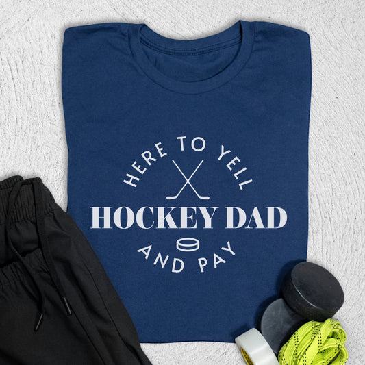 Hockey Dad T-Shirt Navy / S T-Shirt