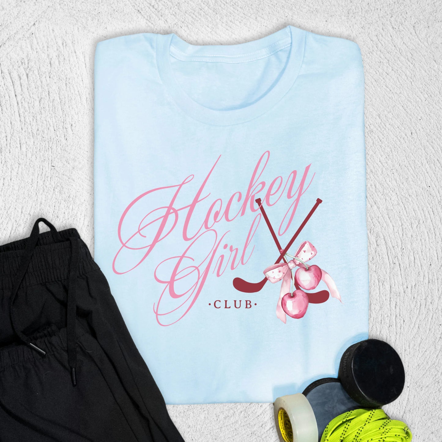 Hockey Girl Club T-Shirt Baby Blue / S T-Shirt