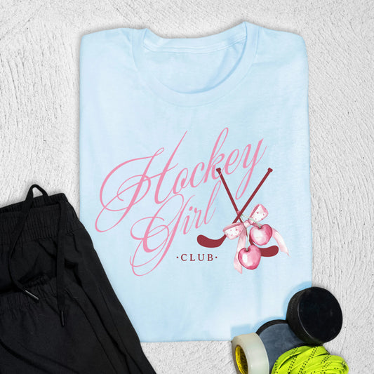 Hockey Girl Club T-Shirt Baby Blue / S T-Shirt