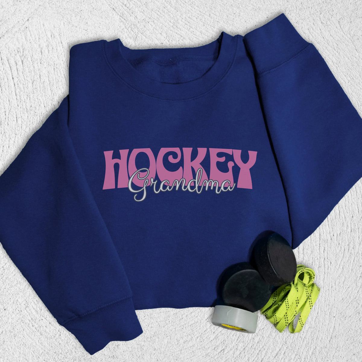 Hockey Grandma Sweatshirt S / Navy Sweatshirt