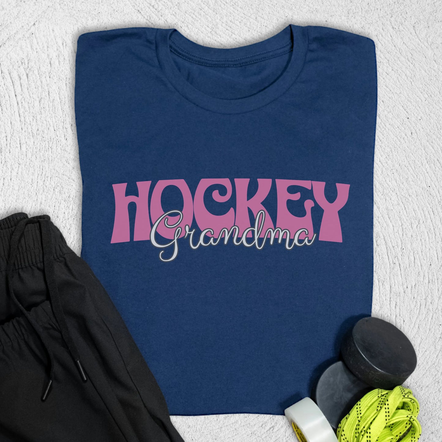 Hockey Grandma T-Shirt S / Navy T-Shirt
