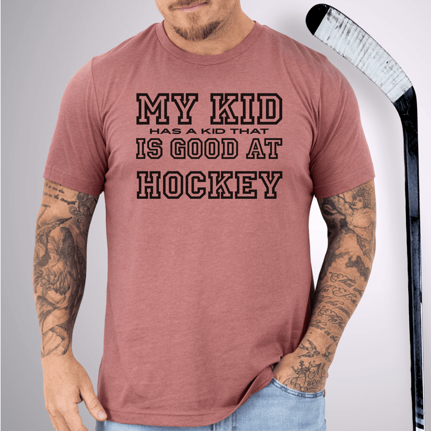 Hockey Grandpa T-Shirt Heather Mauve / S T-Shirt
