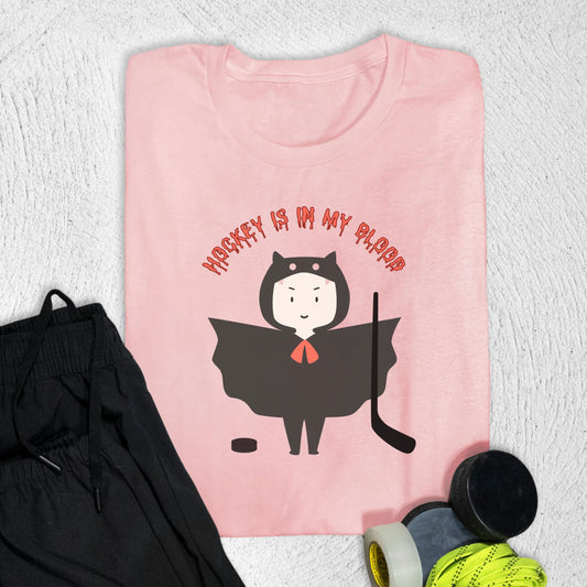 Hockey is in My Blood T-Shirt S / Pink T-Shirt