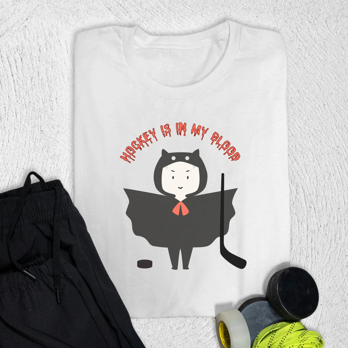 Hockey is in My Blood T-Shirt S / White T-Shirt