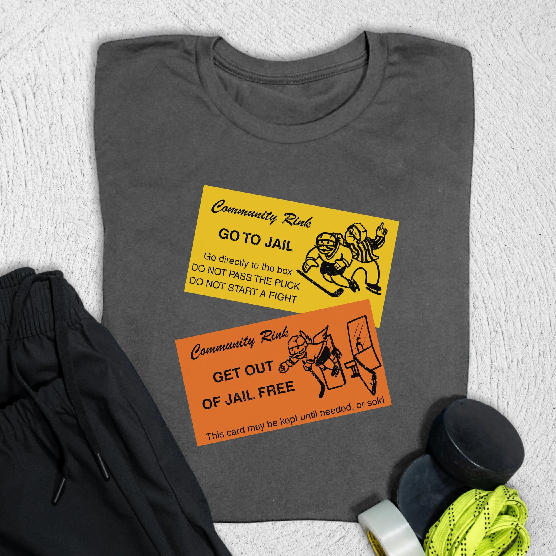 Hockey Jail T-Shirt Asphalt / S T-Shirt