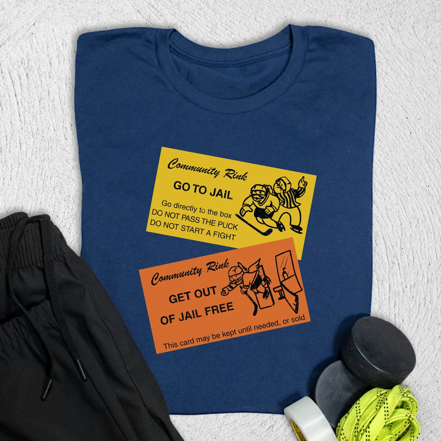 Hockey Jail T-Shirt Navy / S T-Shirt
