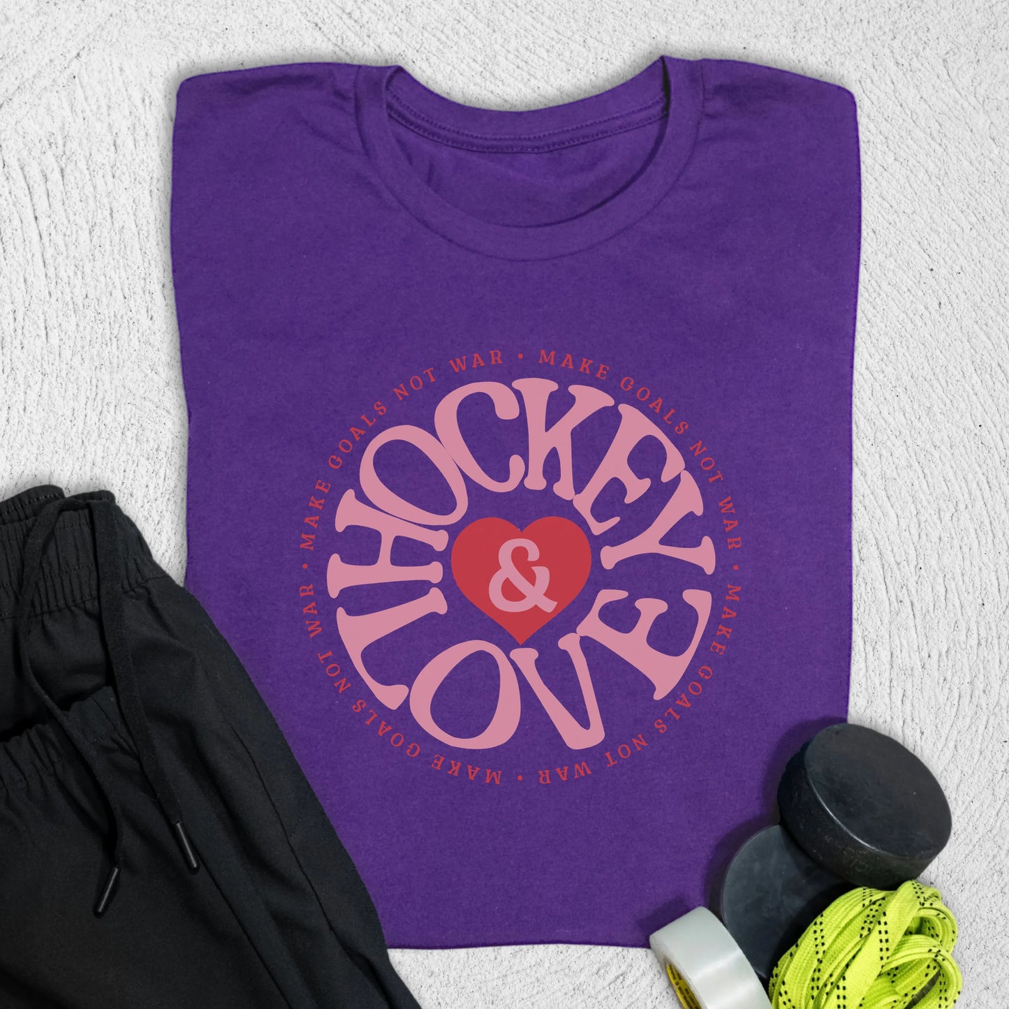 Hockey & Love T-Shirt S / Team Purple T-Shirt