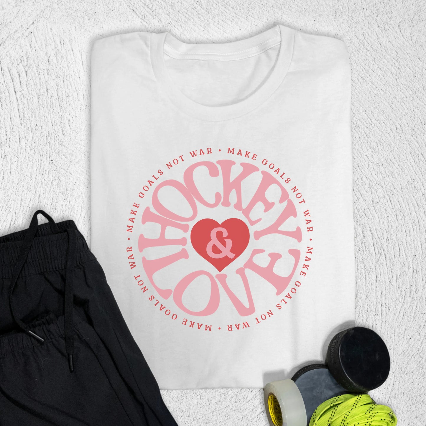 Hockey & Love T-Shirt S / White T-Shirt