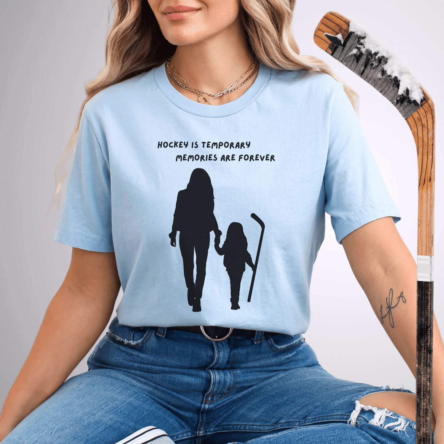 Hockey Memories T-Shirt Baby Blue / S T-Shirt