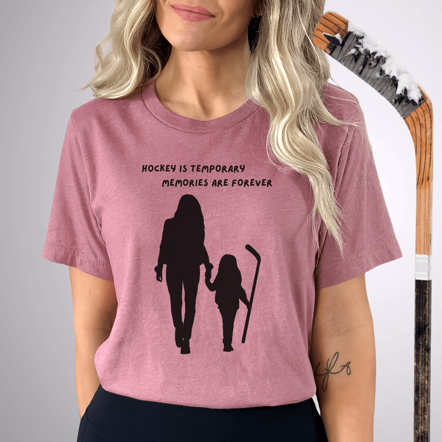 Hockey Memories T-Shirt Heather Mauve / S T-Shirt