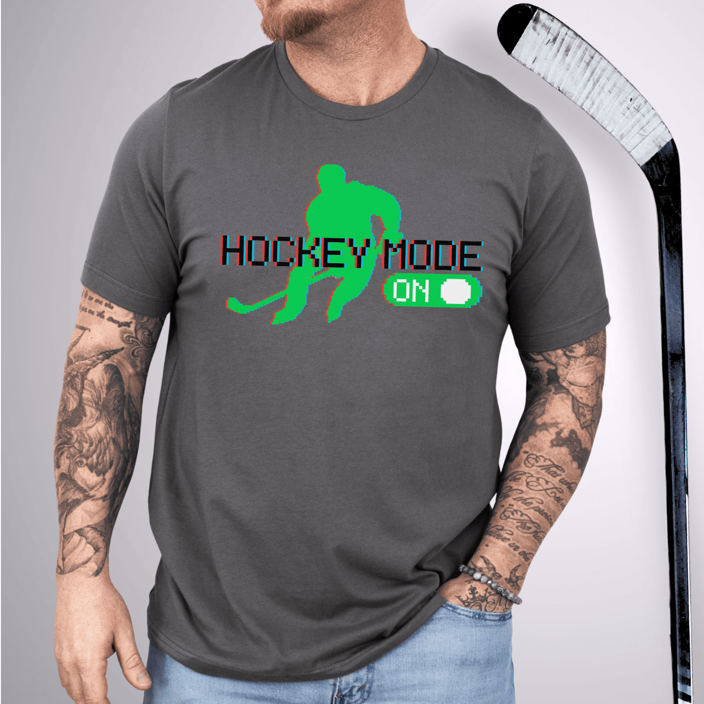 Hockey Mode On T-Shirt Asphalt / S T-Shirt