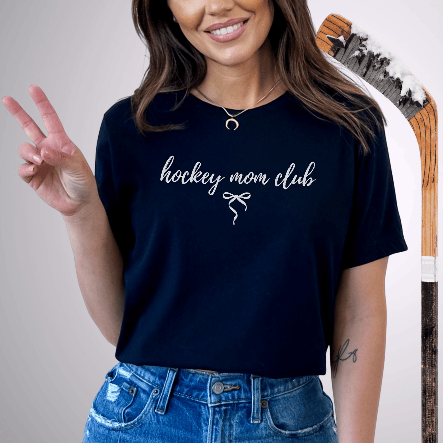 Hockey Mom Club T-Shirt Black / S T-Shirt