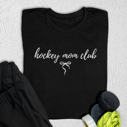 Hockey Mom Club T-Shirt Black / S T-Shirt