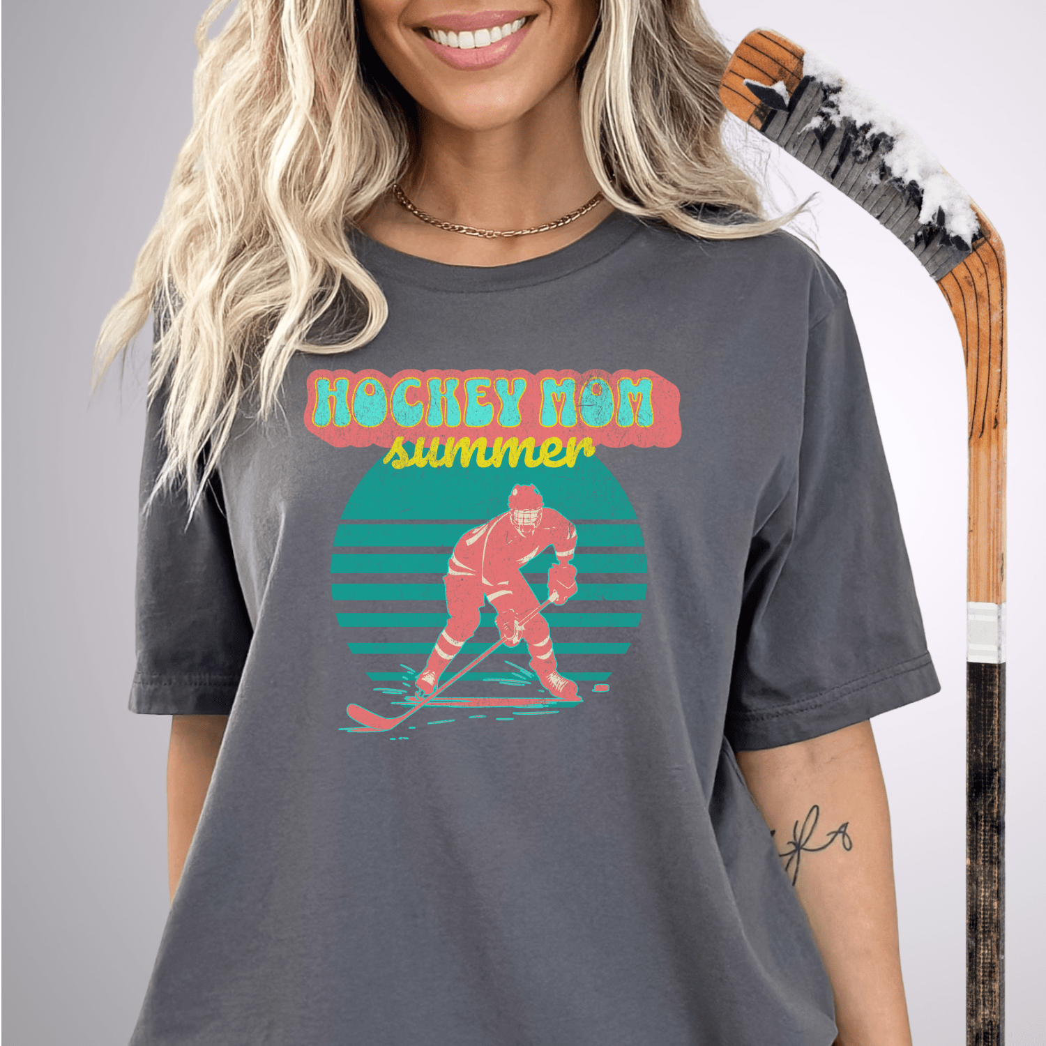 Hockey Mom Summer T-Shirt Asphalt / S T-Shirt