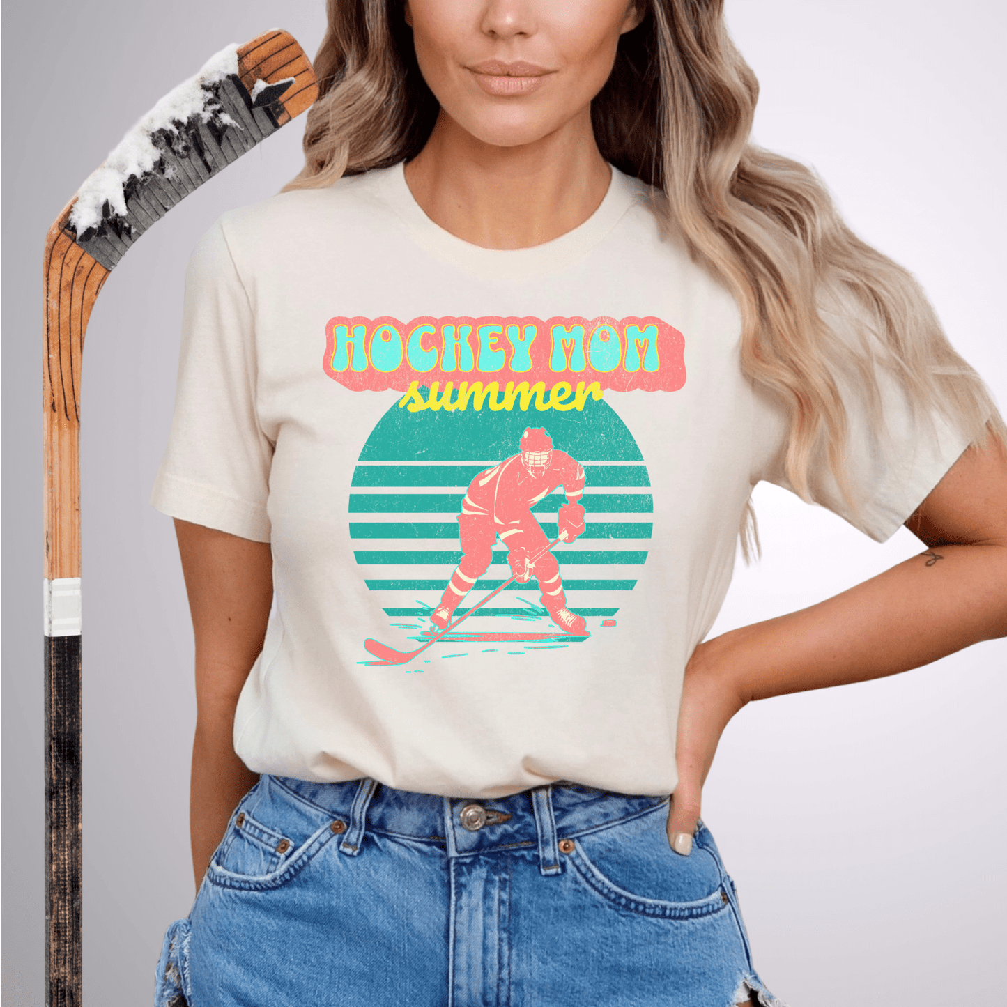 Hockey Mom Summer T-Shirt Natural / S T-Shirt