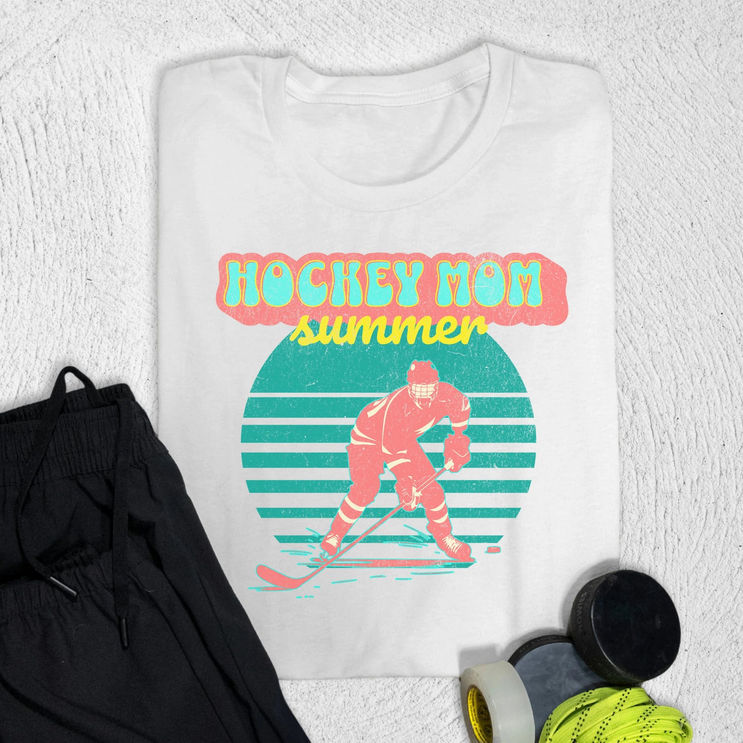 Hockey Mom Summer T-Shirt White / S T-Shirt