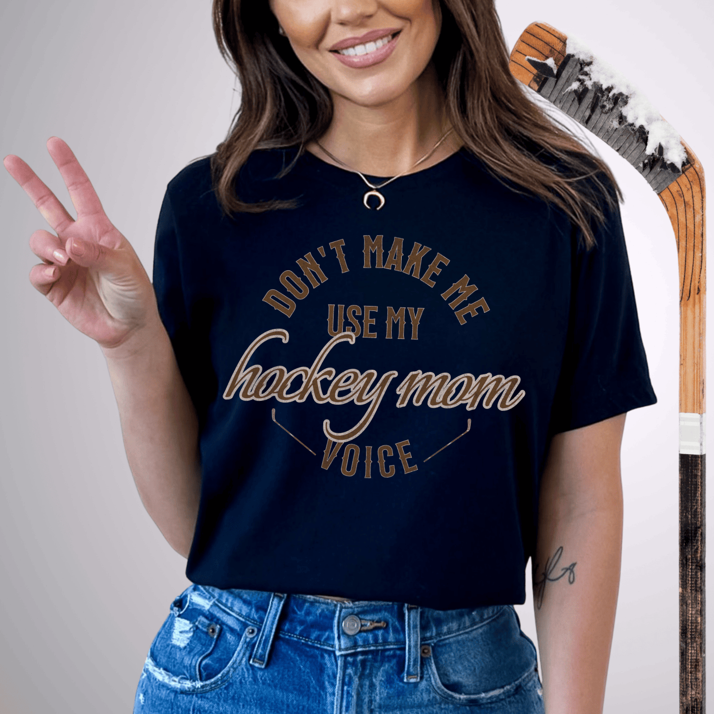 Hockey Mom Voice T-Shirt Black / S T-Shirt