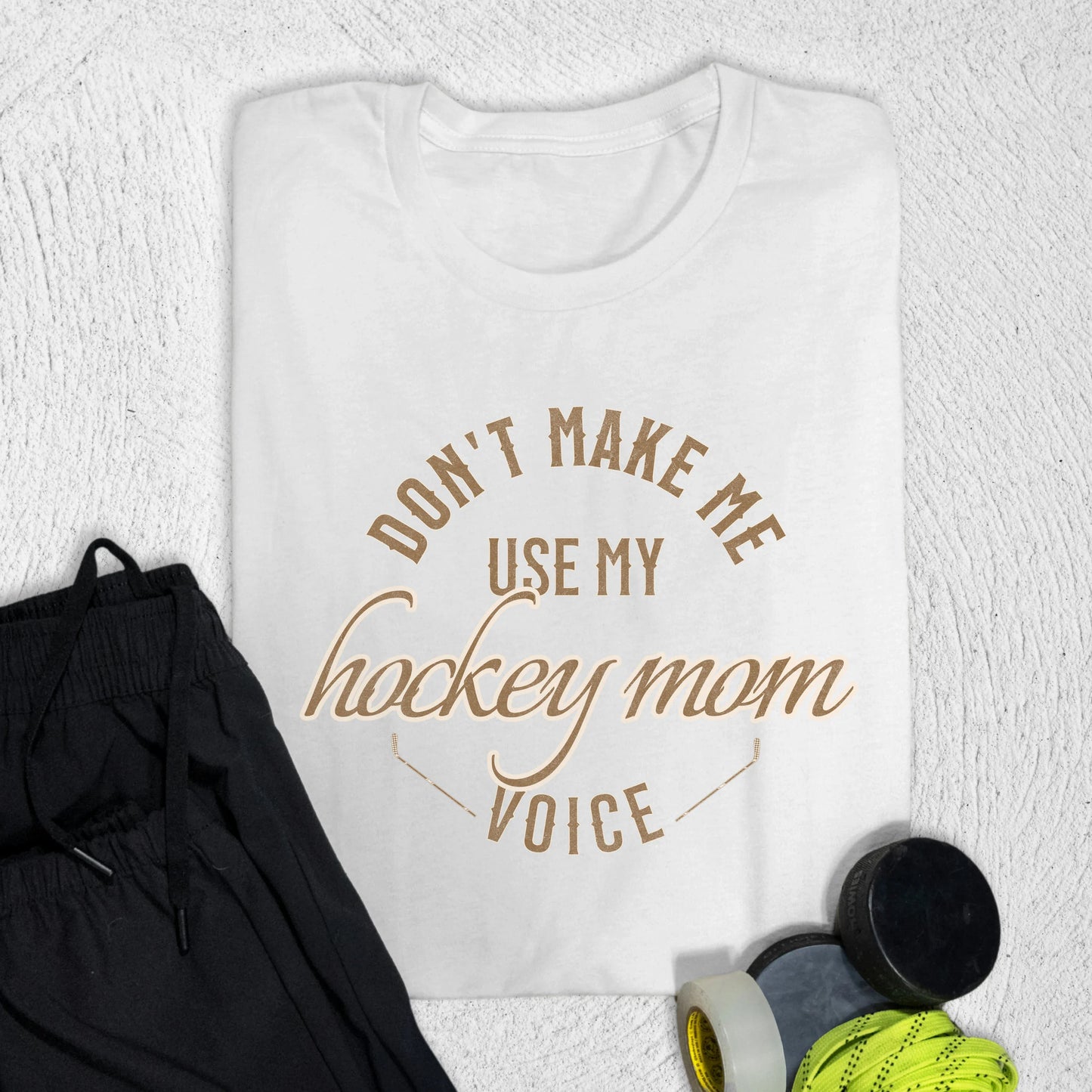 Hockey Mom Voice T-Shirt White / S T-Shirt