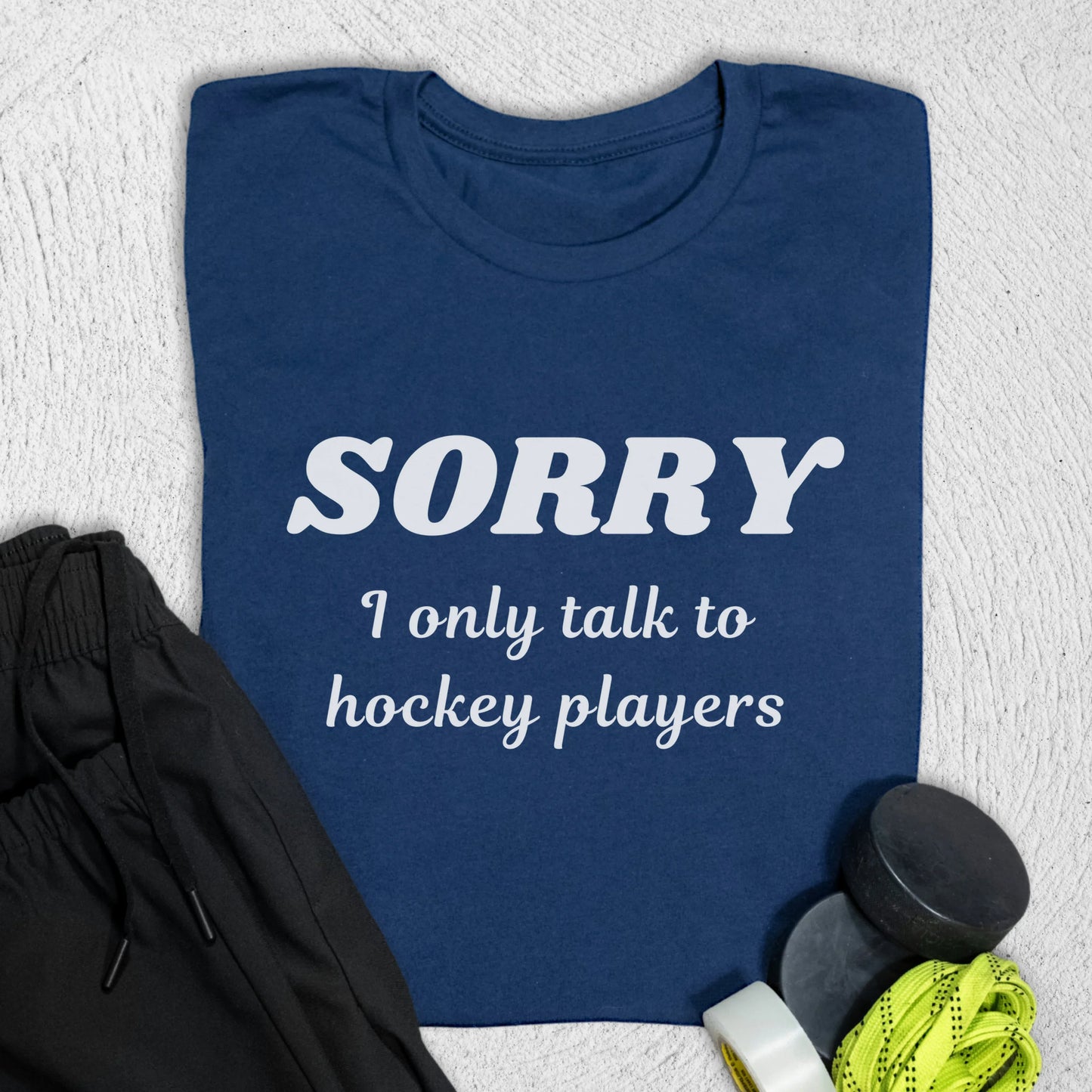 Hockey Players Only T-Shirt Navy / S T-Shirt
