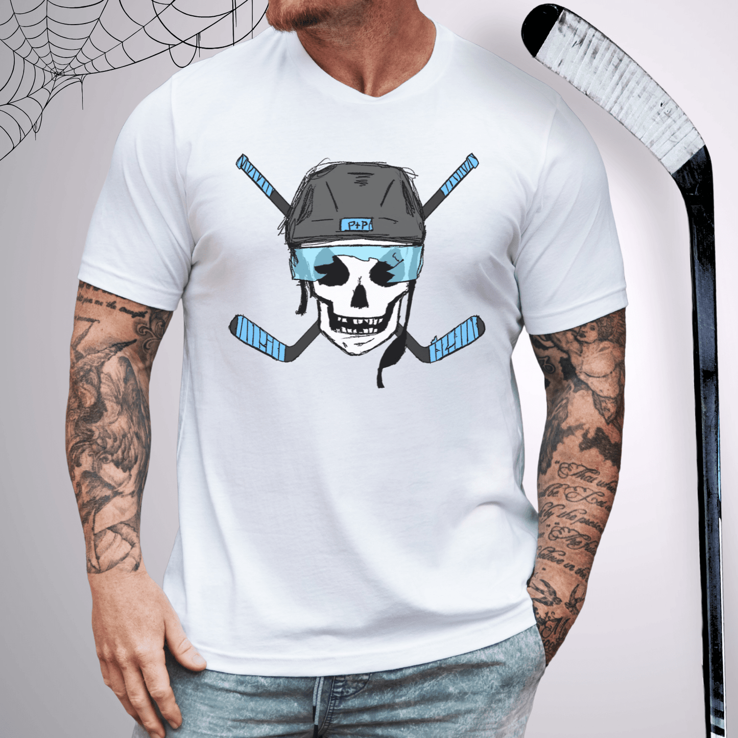 Hockey Rodger T-Shirt White / S T-Shirt