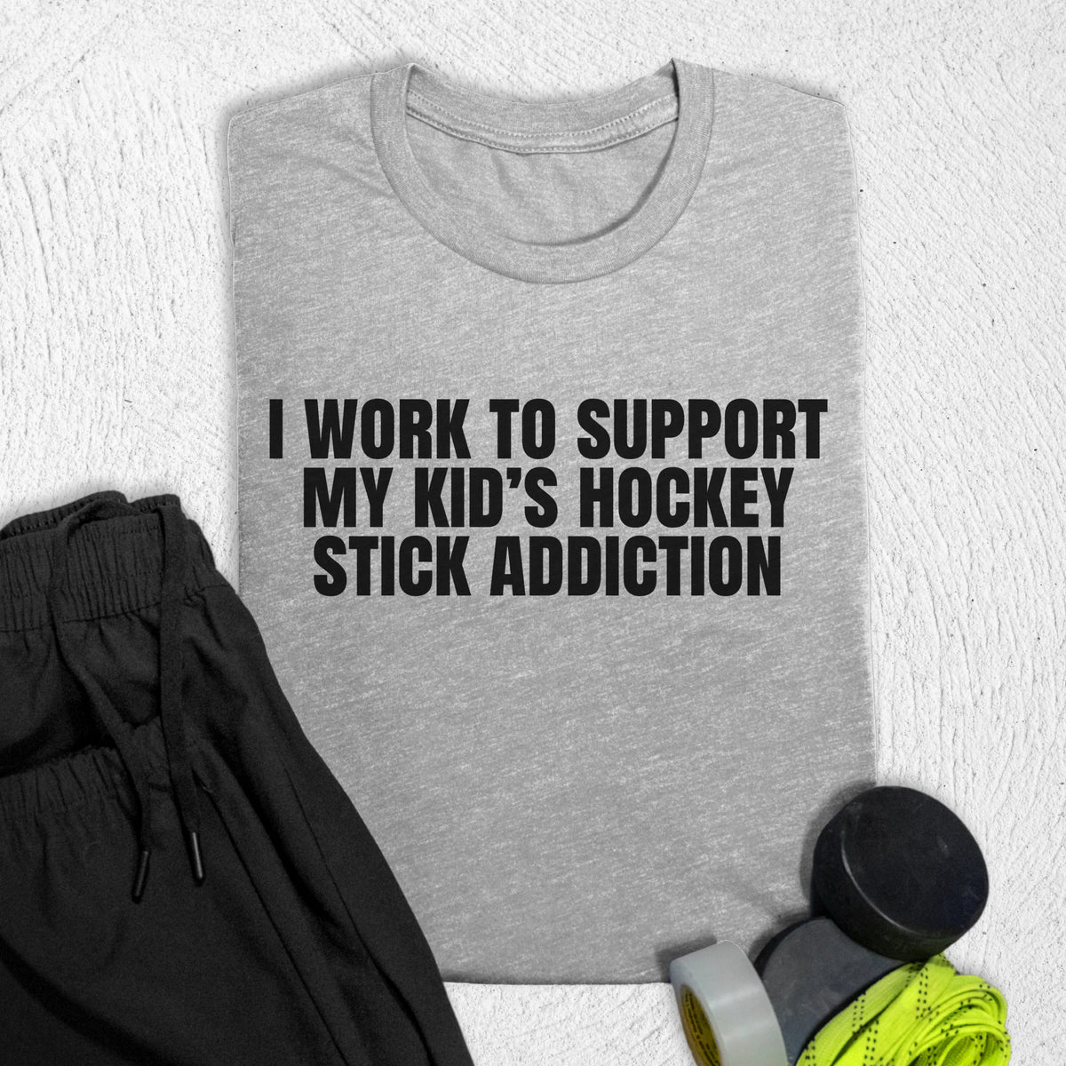 Hockey Stick Addiction T-Shirt S / Athletic Heather T-Shirt