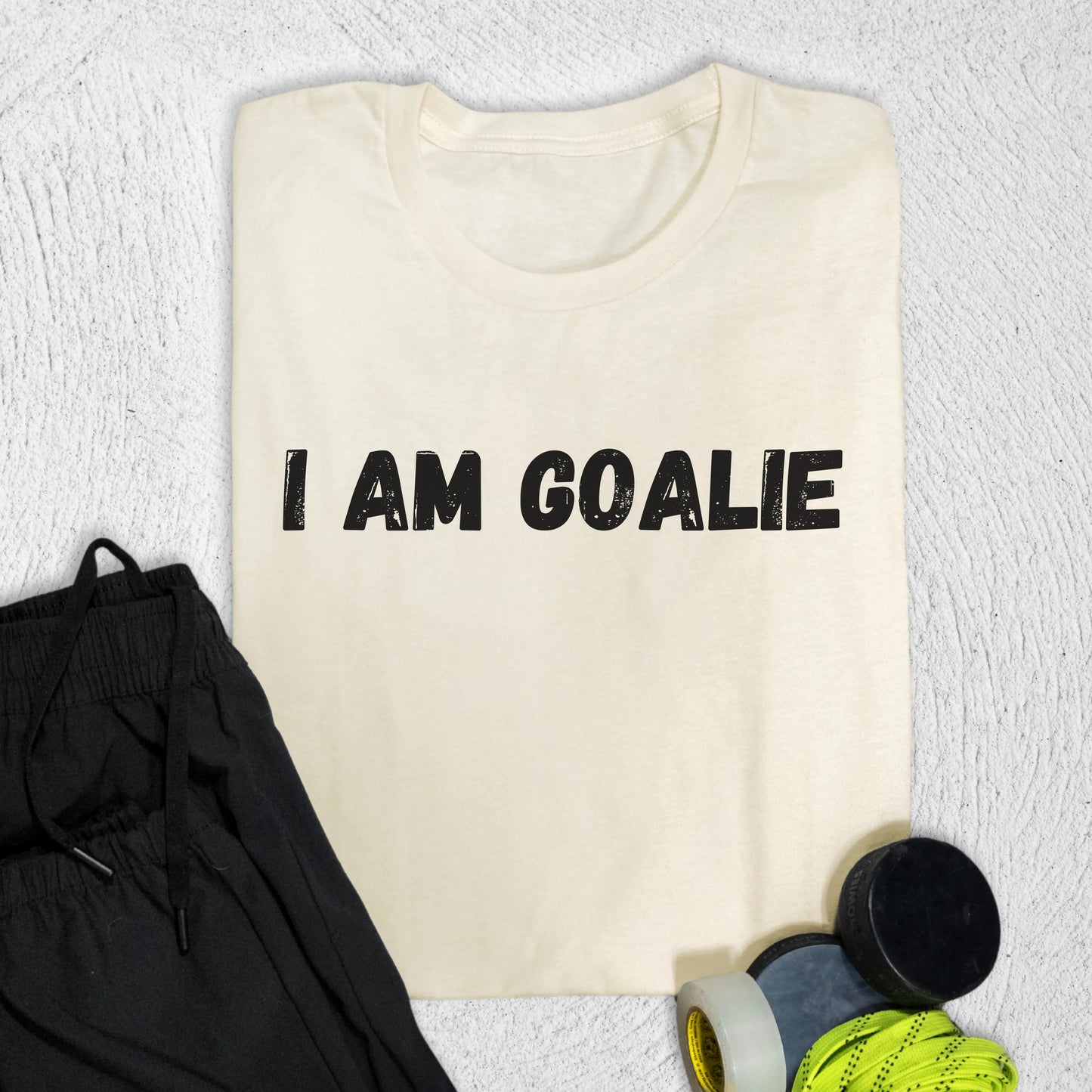 I Am Goalie T-Shirt Natural / S T-Shirt