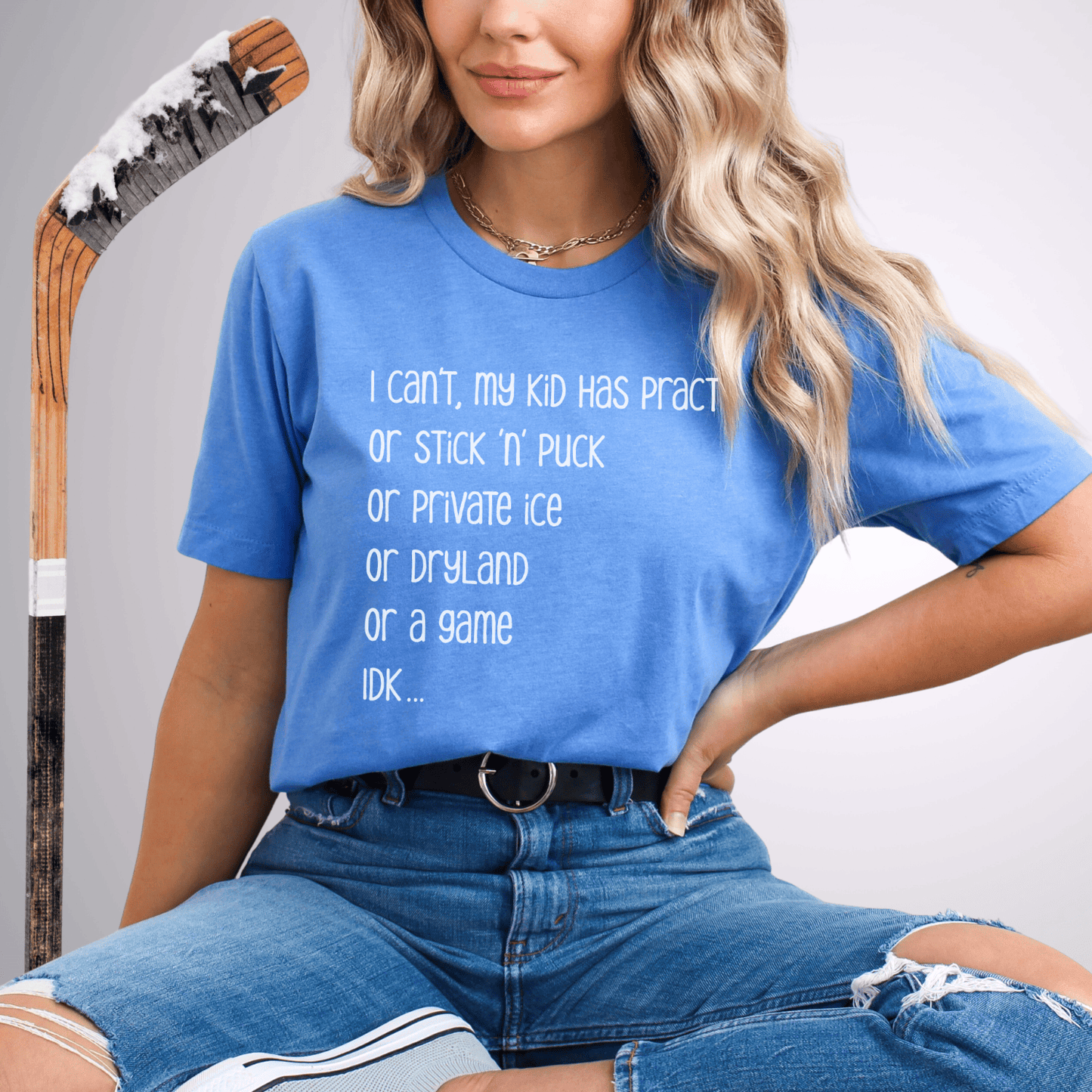 I Can't, My Kid Has IDK T-Shirt Heather Columbia Blue / S T-Shirt