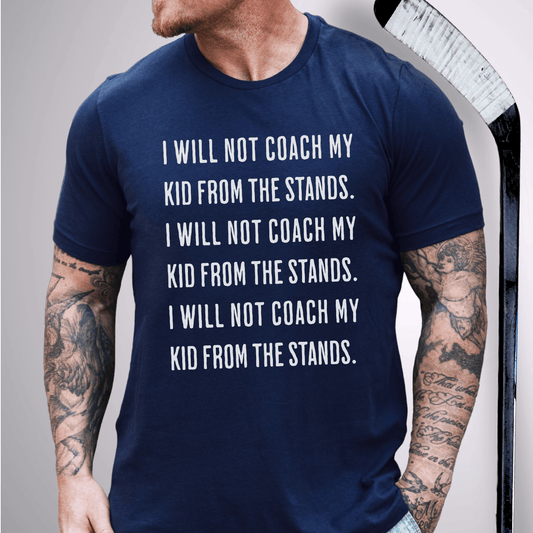 I Will Not Coach T-Shirt Navy / S T-Shirt