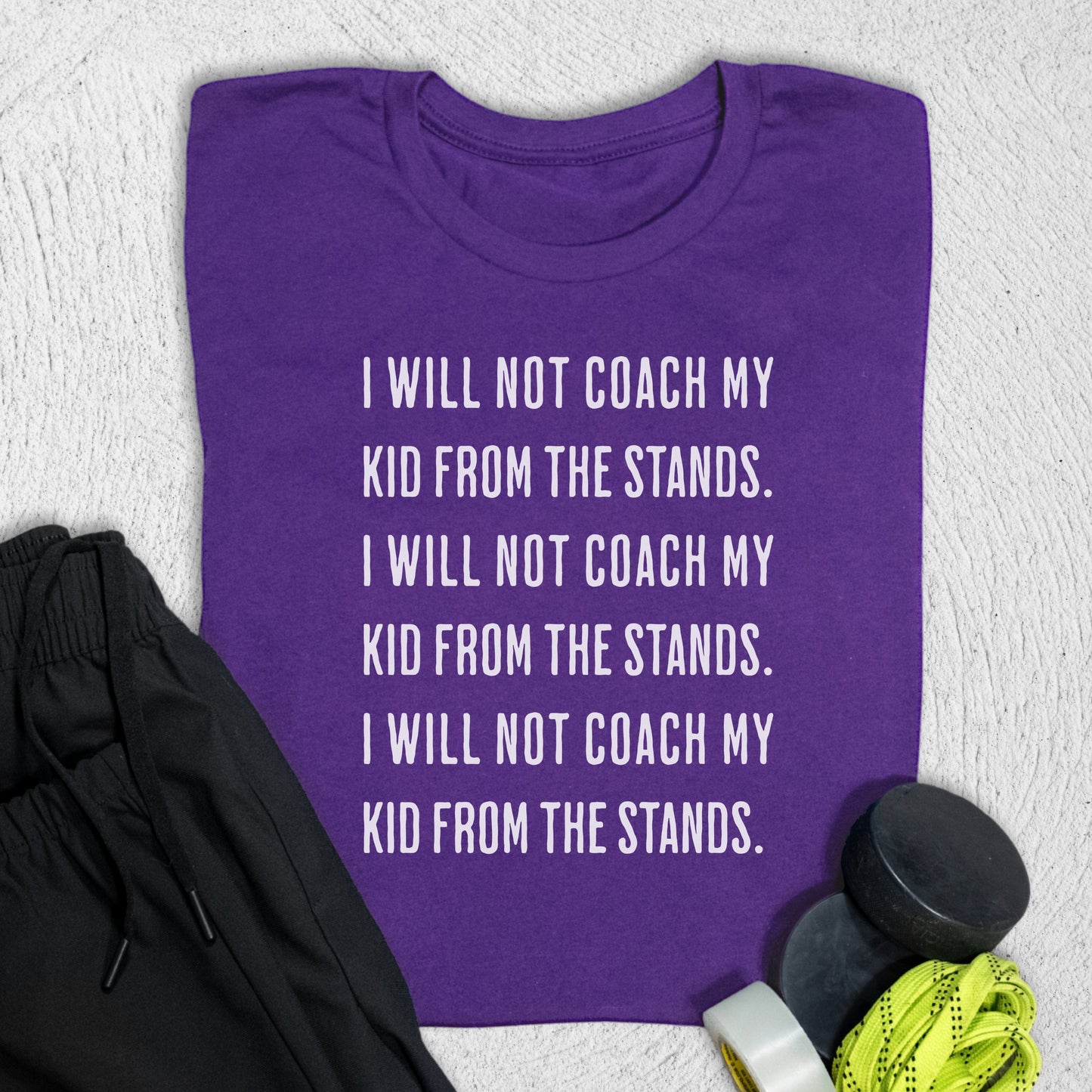 I Will Not T-Shirt Team Purple / S T-Shirt