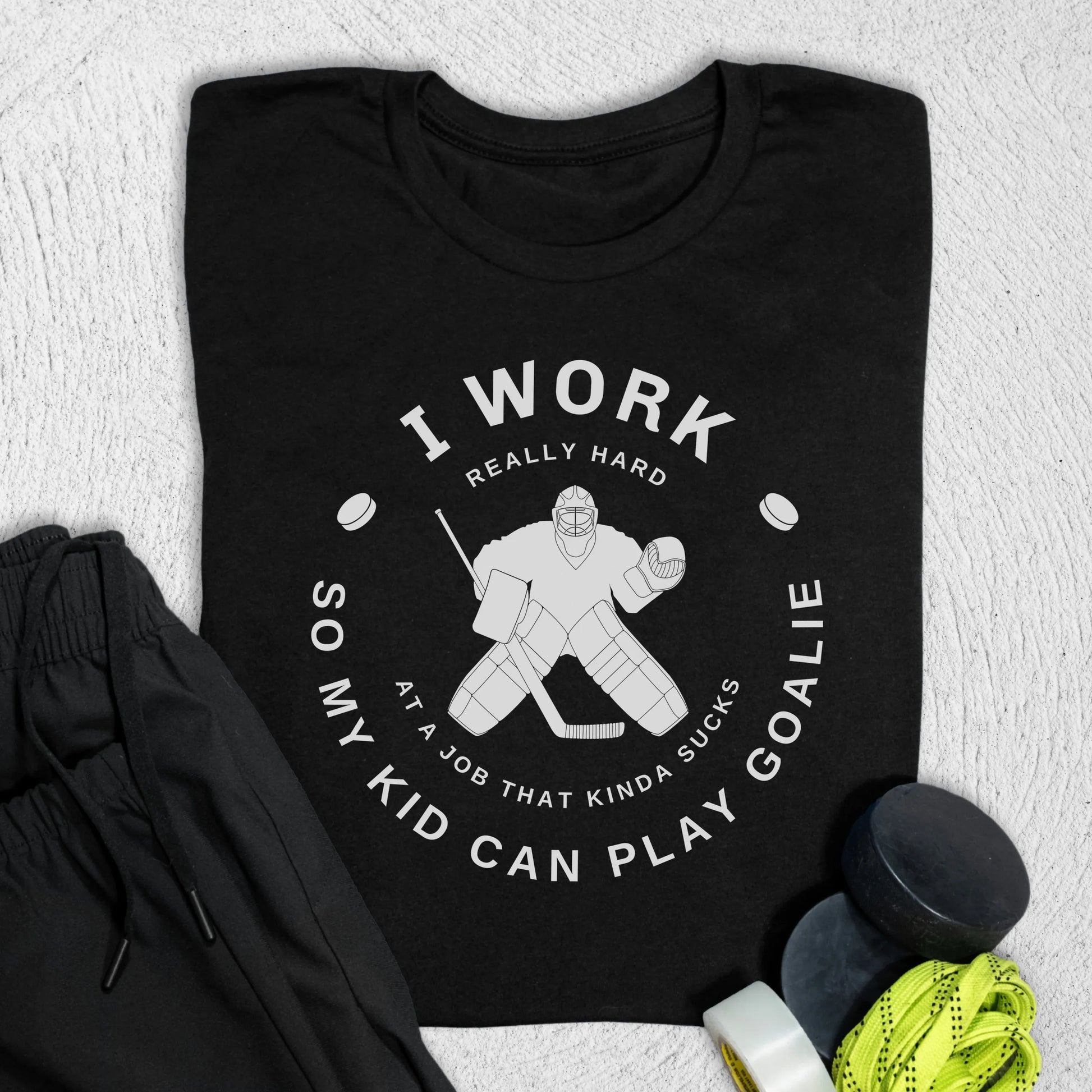 I Work Hard T-Shirt S / Black T-Shirt