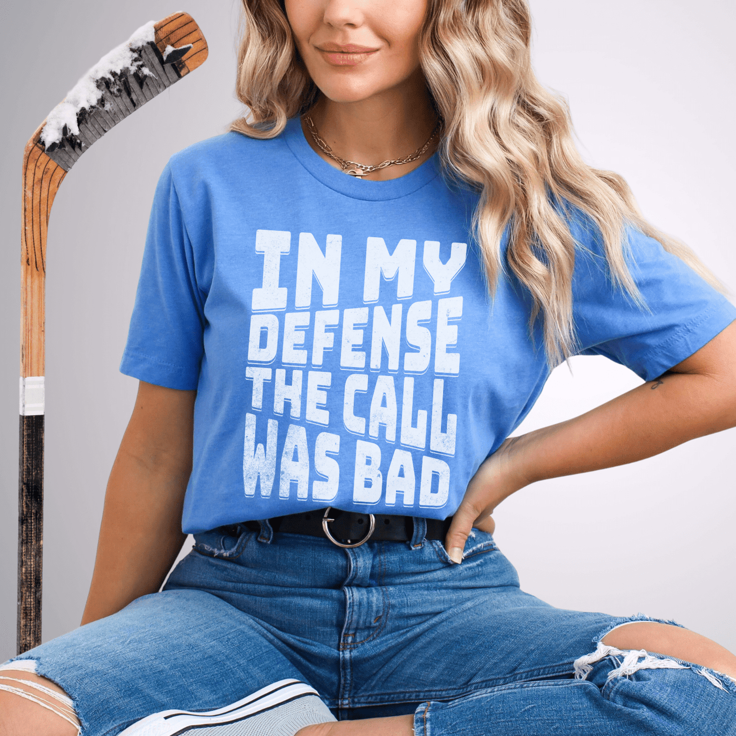 In My Defense T-Shirt Heather Columbia Blue / S T-Shirt