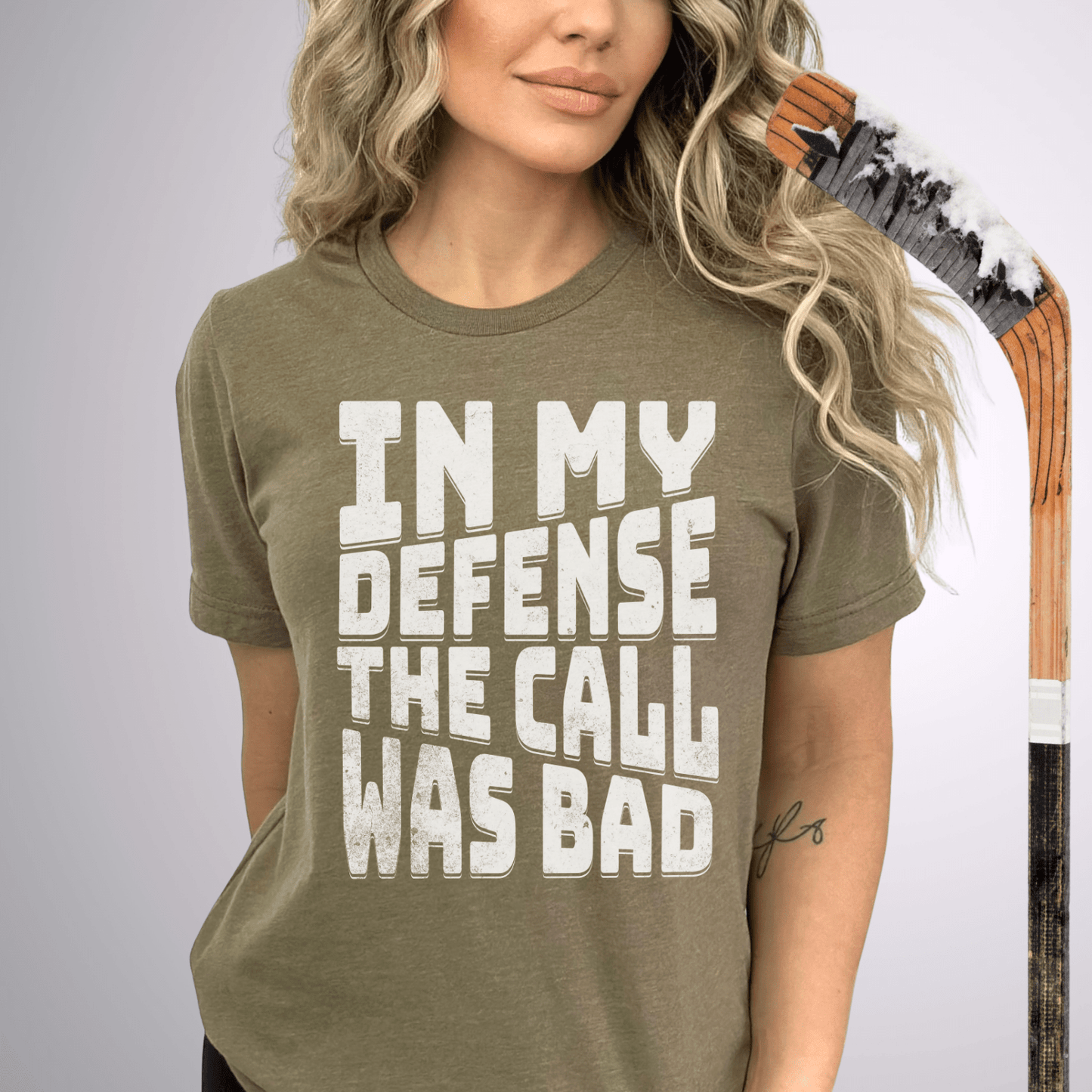 In My Defense T-Shirt Heather Olive / S T-Shirt