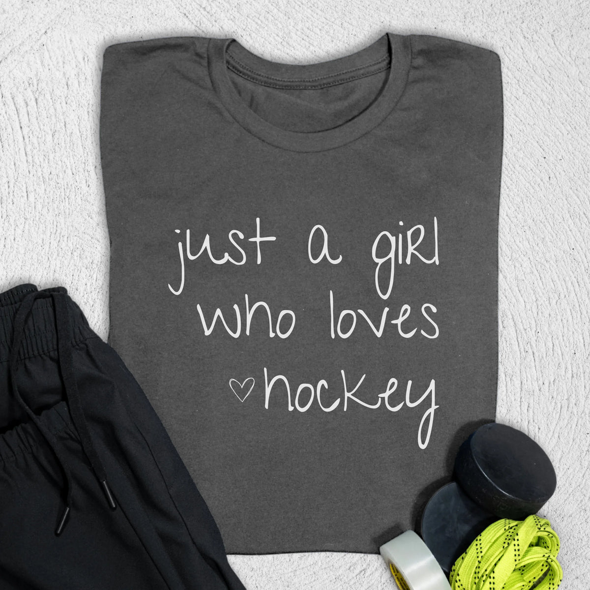 Just a Girl T-Shirt S / Asphalt T-Shirt