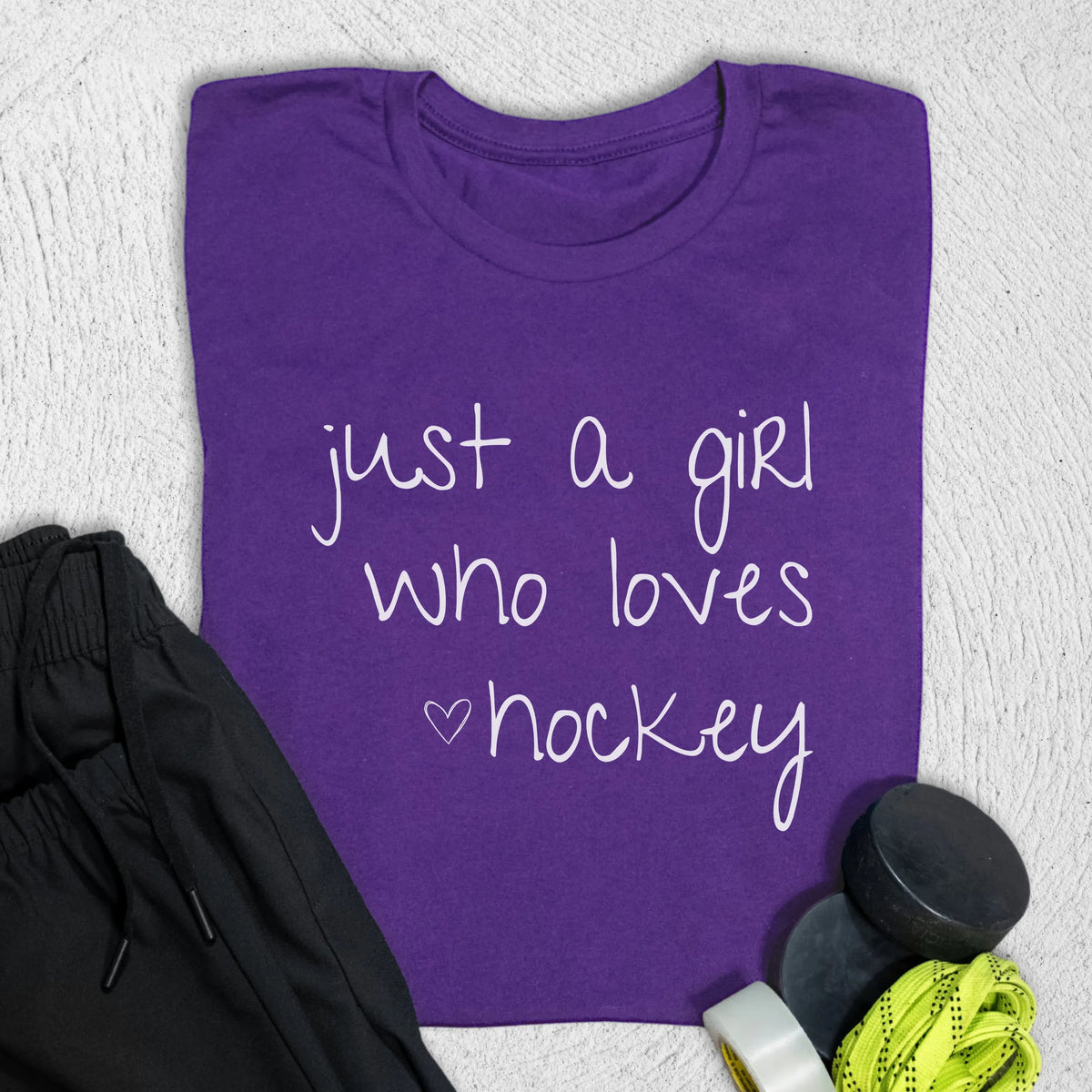 Just a Girl T-Shirt S / Team Purple T-Shirt