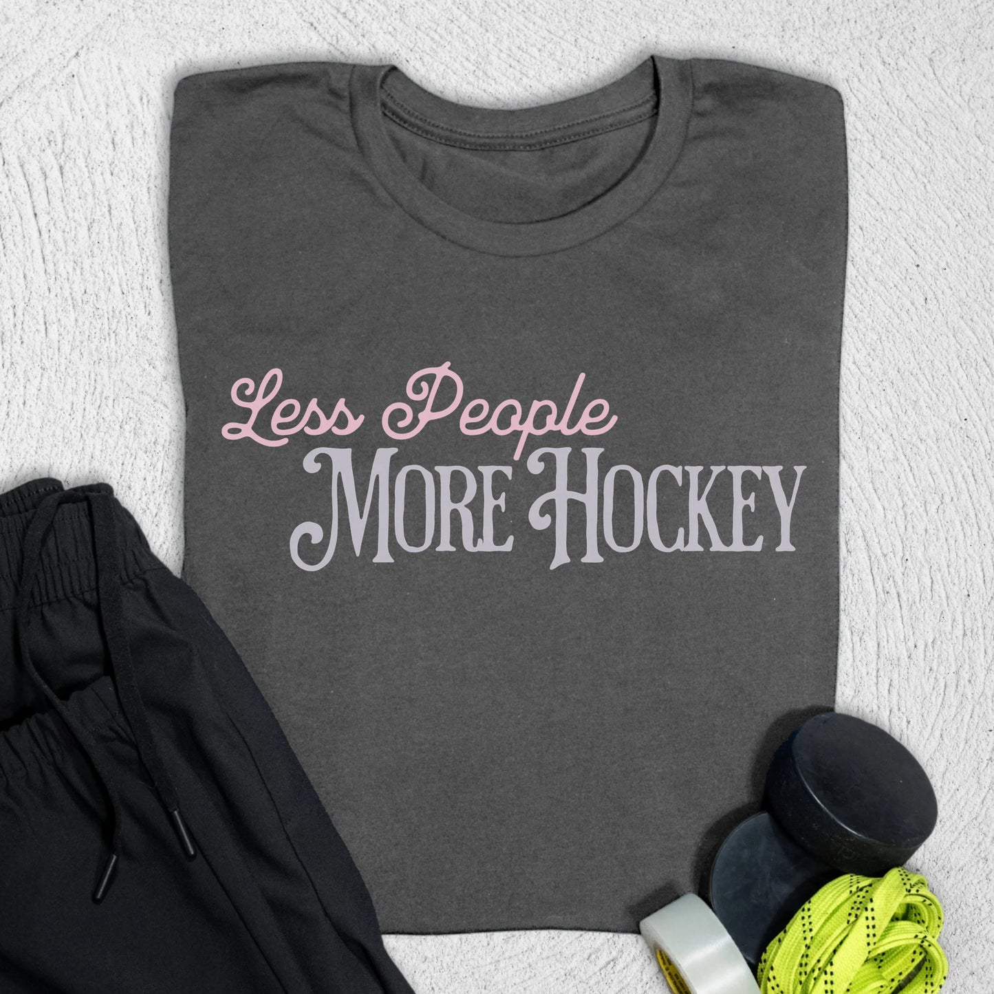 Less People T-Shirt Asphalt / S T-Shirt