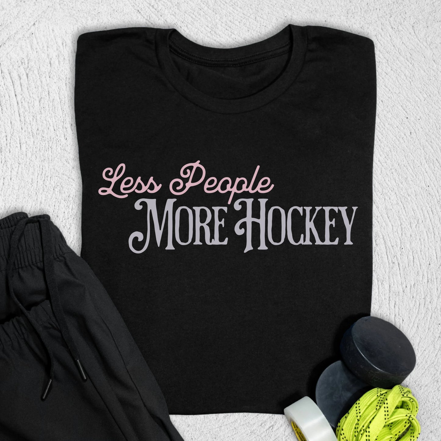 Less People T-Shirt Black / S T-Shirt
