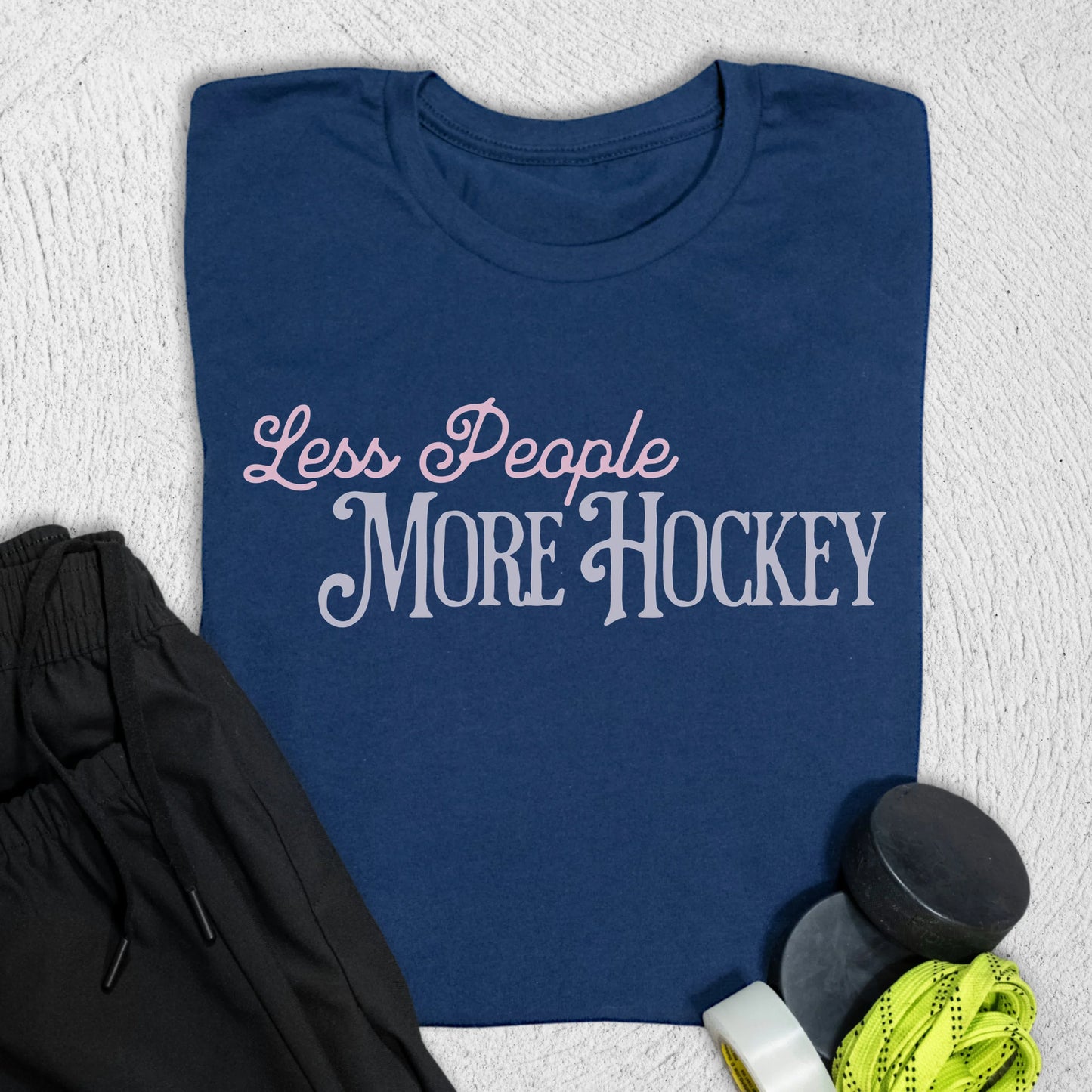 Less People T-Shirt Navy / S T-Shirt