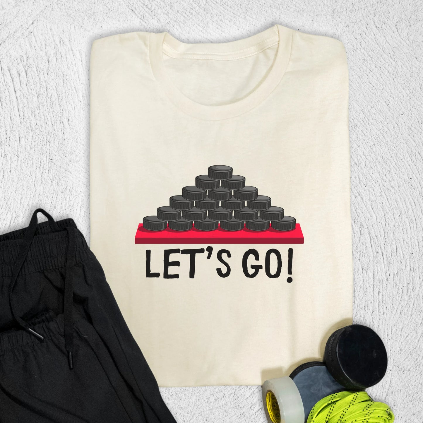 Let's Go T-Shirt S / Natural T-Shirt
